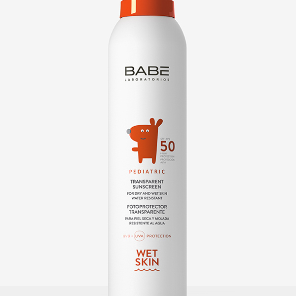 BABE Pediatric Sun Transparent Sunscreen Wet Skin SPF50 200ml